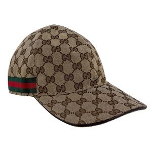 Gucci Monogram Web Stripe Baseball Cap Hat